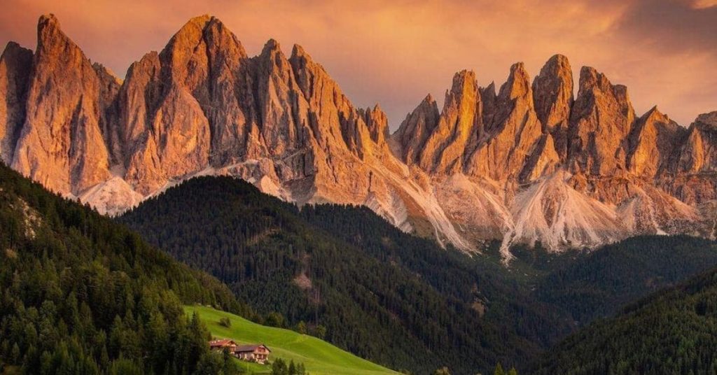 the Dolomites